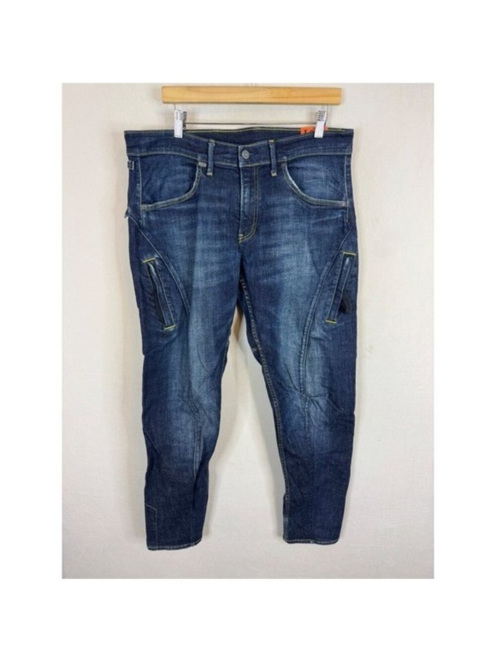 Lee Urban Riders Mens 36x33 Low Waist Regular Tapered Fit Jeans Dark Wash